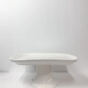 10" Diameter Square Pedestal Cake Stand