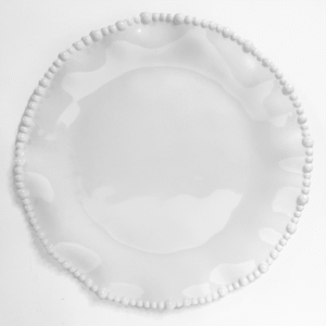 11" Diameter White Melamine Plate