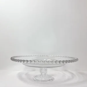 12" Diameter Clear Glass Cake Stand