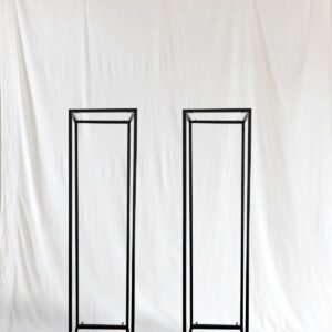 2 Pack Black Metal Stand - 70"H, 12" W 12" D