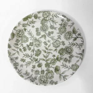 8" Diameter - Small Floral Melamine Plate