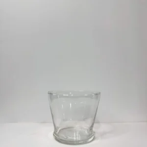 Clear Glass Vase - 4.125"H x 4.5"W