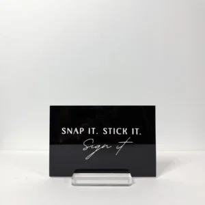 Customized Acrylic Black Small Sign