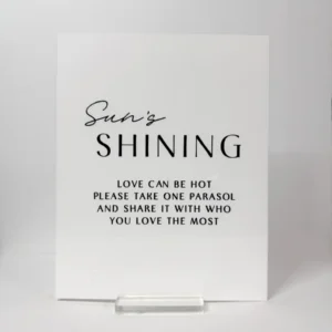 Customized Acrylic White Sign - 10" H x 8" W