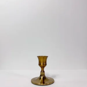 Vintage Gold Candleholder - 2.76" H x 2.56"W