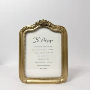 Vintage Gold Photo Frame - 7"H x 5"W